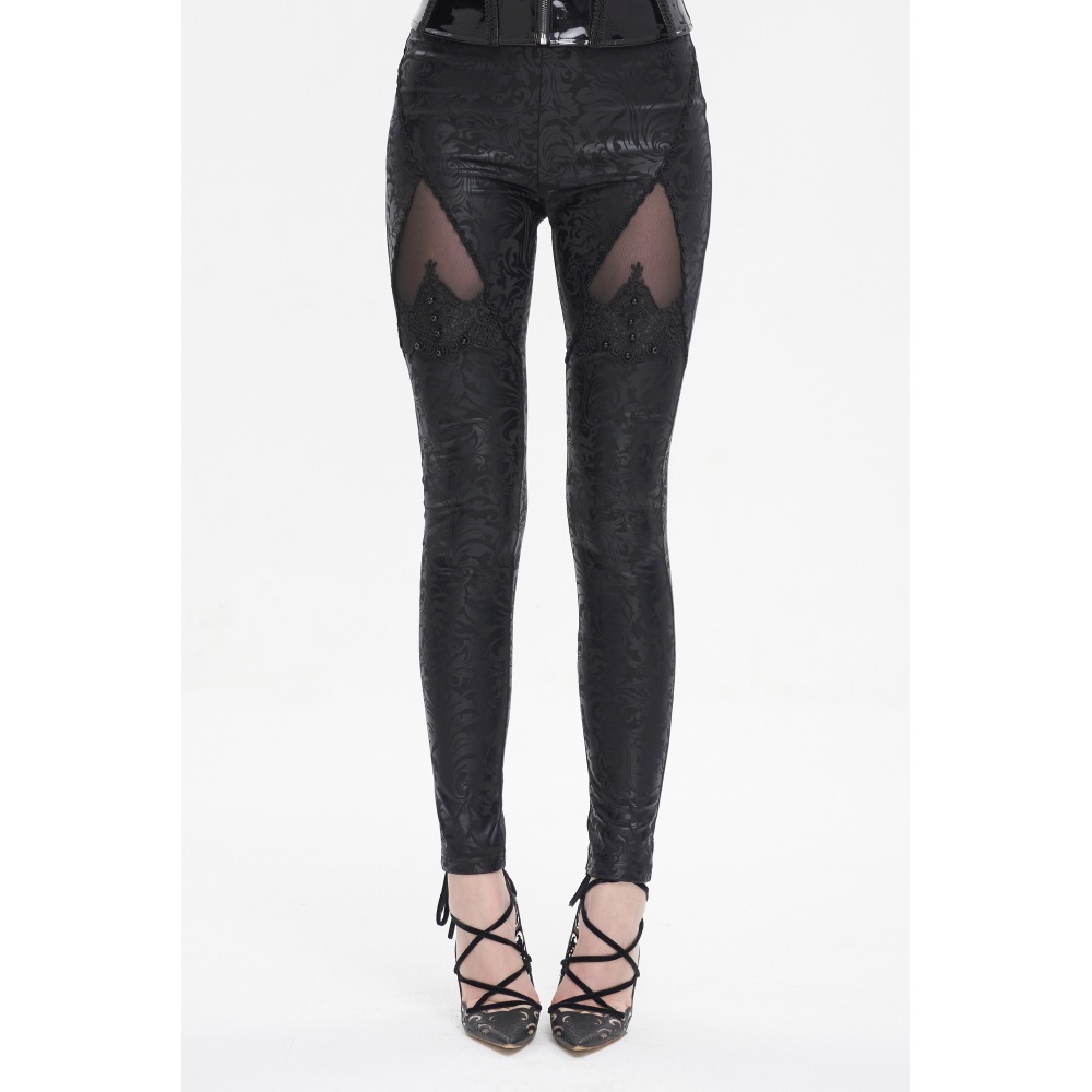 Devil Fashion - Glued pattern Leggings - Noir